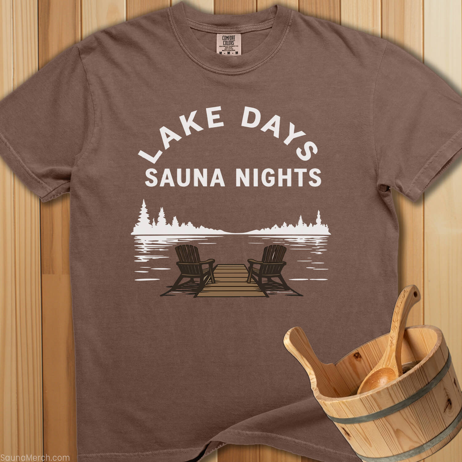 Lake Days Sauna Nights T-Shirt - SaunaMerch