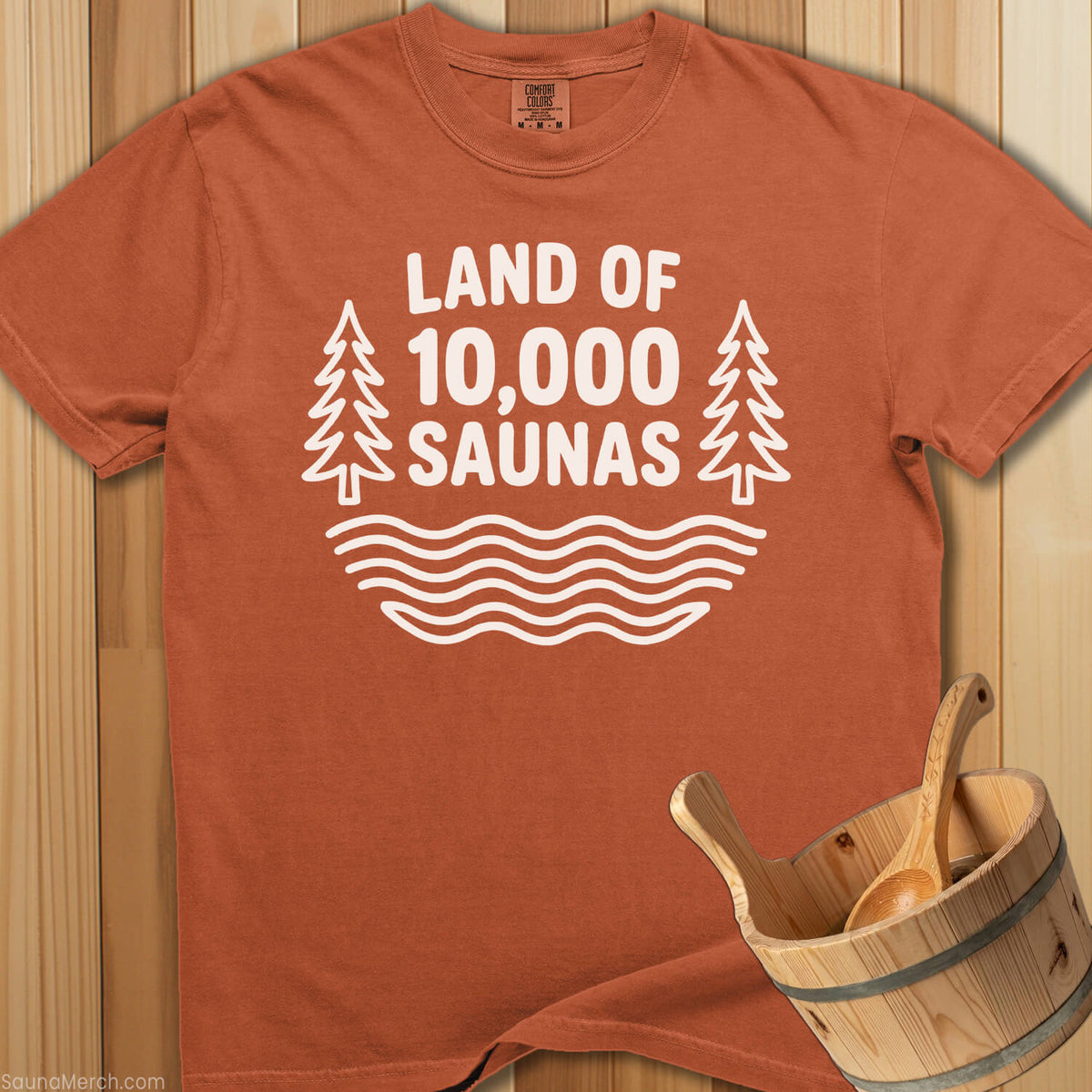 Land of 10000 Saunas T-Shirt - SaunaMerch