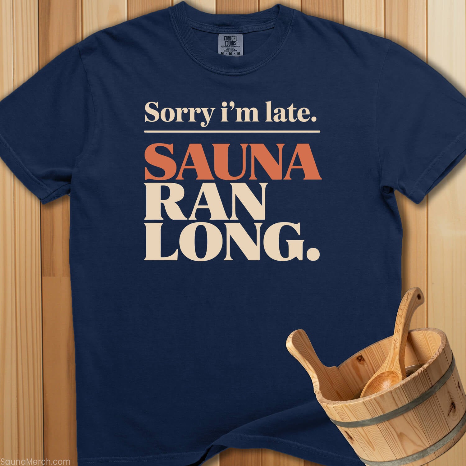 Late Sauna Ran Long T-Shirt - SaunaMerch