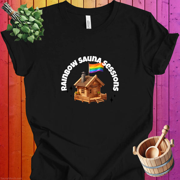 Rainbow Sauna Sessions LGBTQ+ Pride Tee