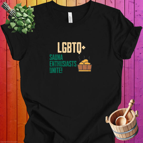 LGBTQ+ Sauna Enthusiasts Unite Tee - Soft Cotton