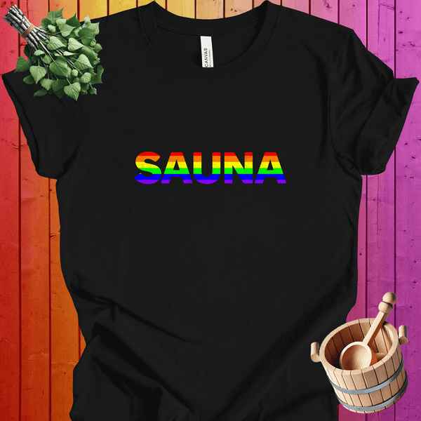 Sauna Rainbow Pride T-Shirt for LGBTQ+ Community