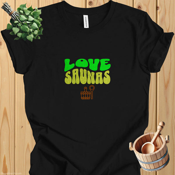 Embrace the Heat: 'Love Saunas' Cotton Tee