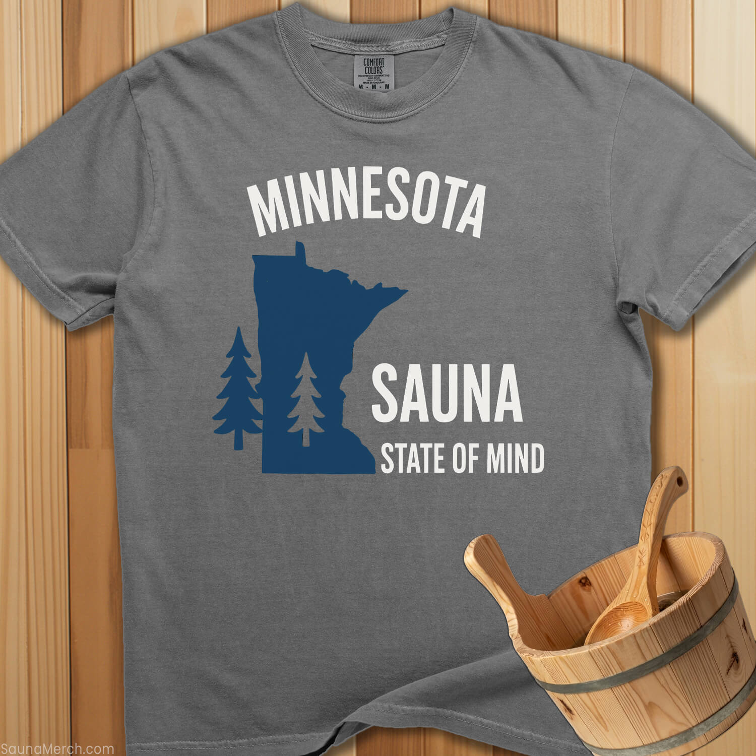 Minnesota Sauna State of Mind T-Shirt - Grey