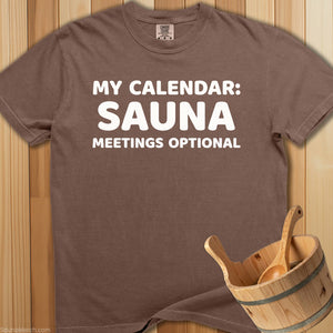 My Calendar Sauna T-Shirt - SaunaMerch