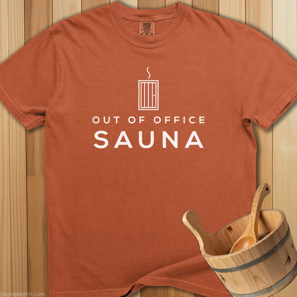 Out of Office Sauna T-Shirt - SaunaMerch