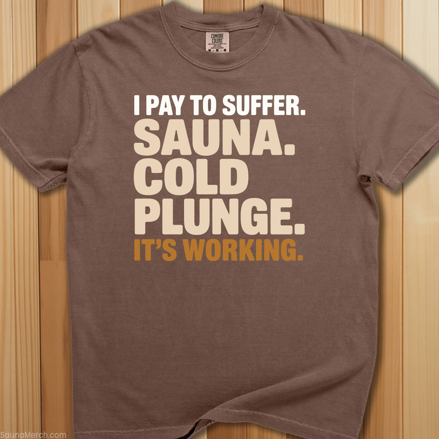 Pay To Suffer Sauna Cold Plunge T-Shirt - SaunaMerch