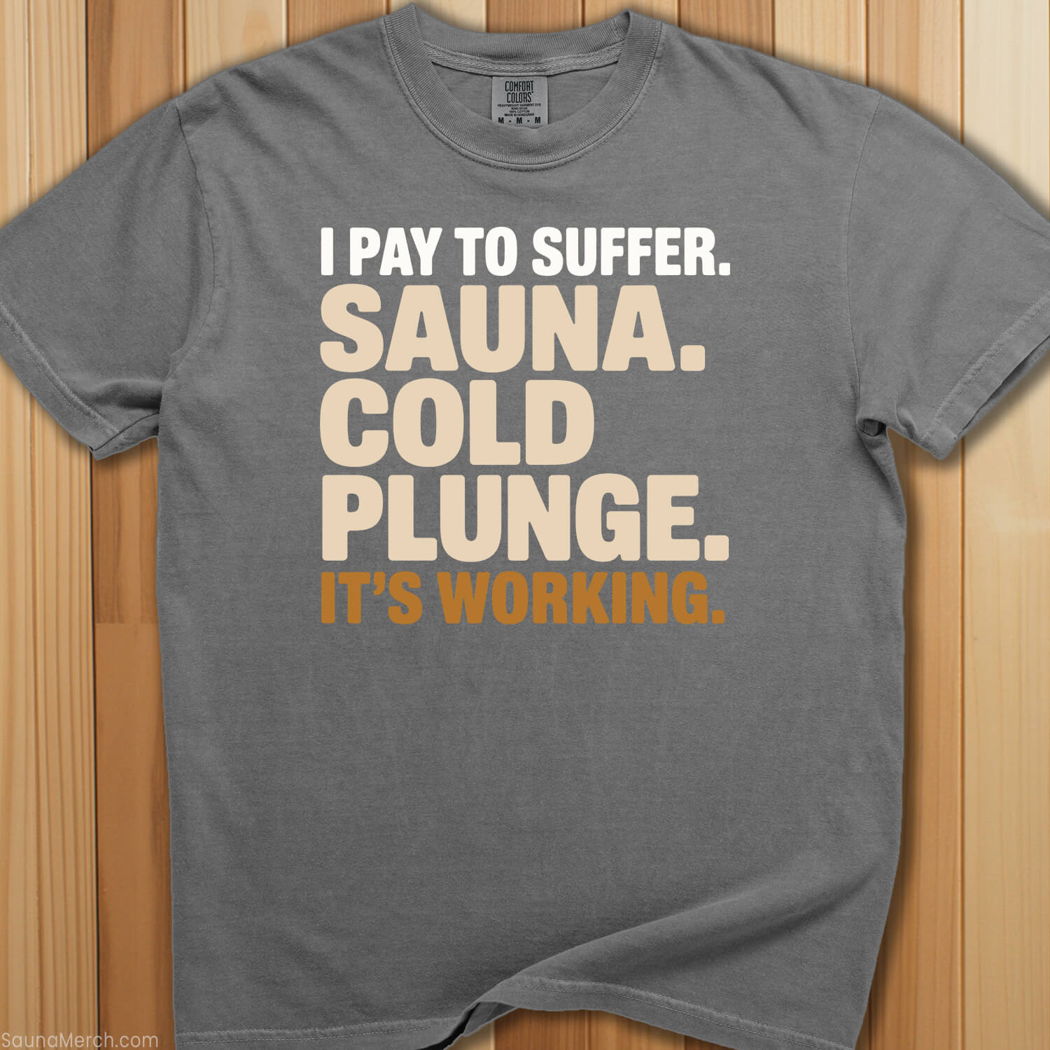 Pay To Suffer Sauna Cold Plunge T-Shirt - SaunaMerch