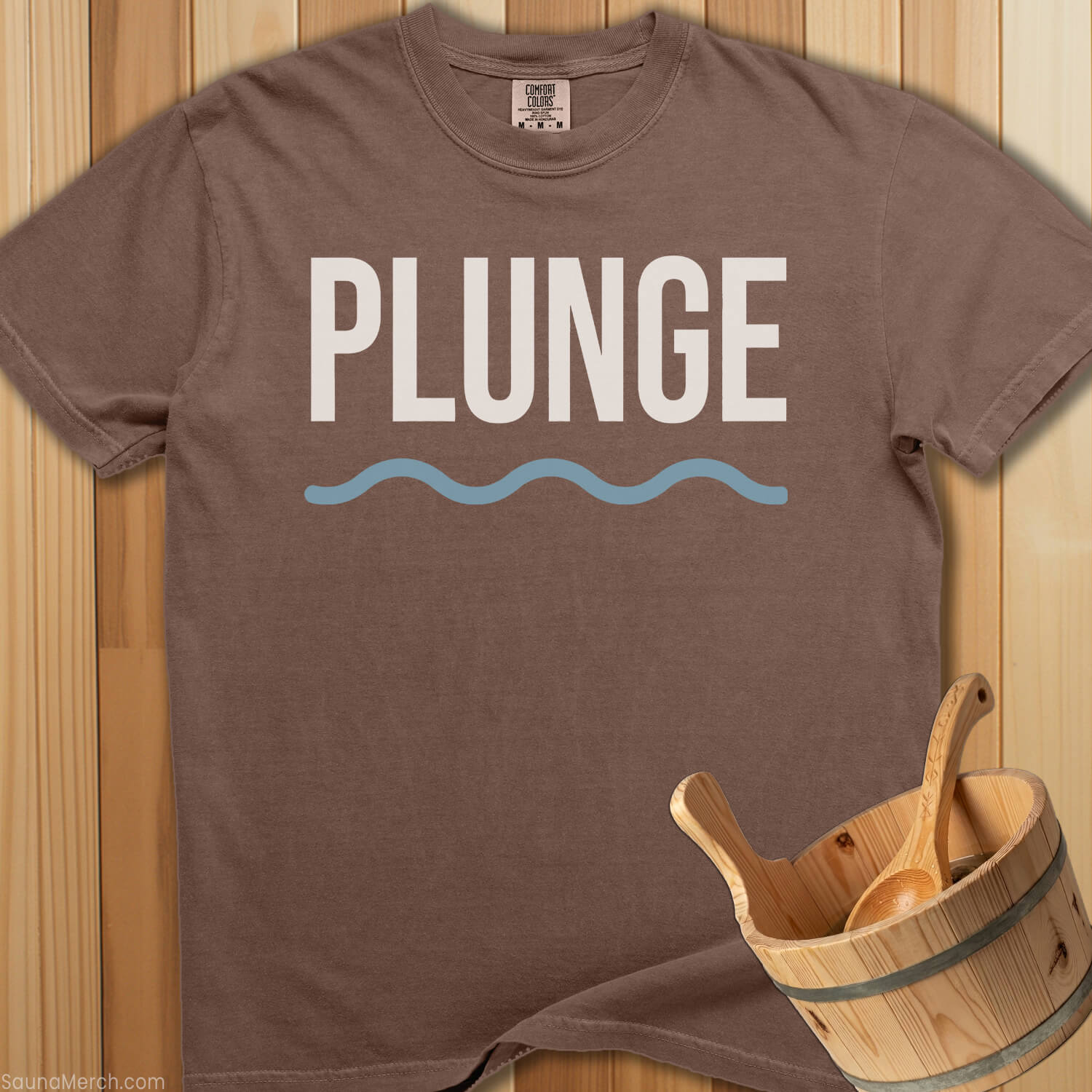Plunge Wave Design T-Shirt - SaunaMerch