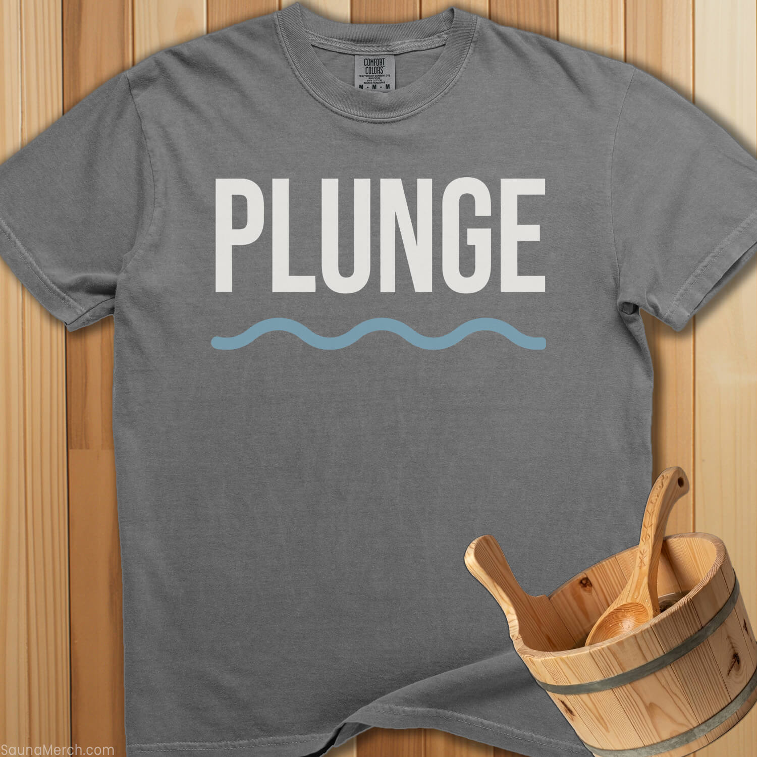 Plunge Wave Design T-Shirt - SaunaMerch