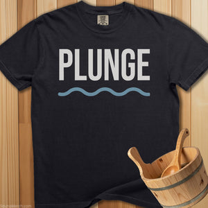 Plunge Wave Design T-Shirt - SaunaMerch