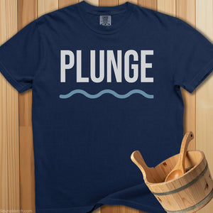 Plunge Wave Design T-Shirt - SaunaMerch