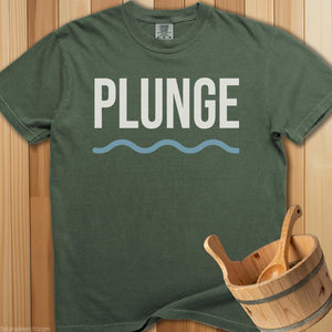 Plunge Wave Design T-Shirt - SaunaMerch