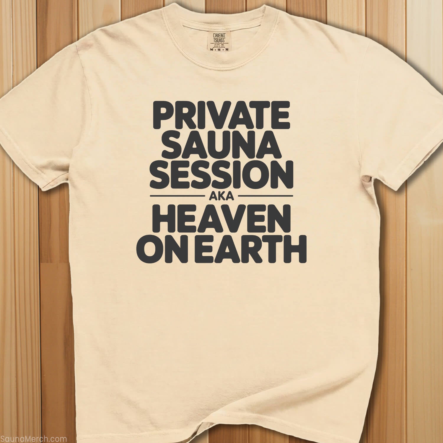 Private Sauna Heaven on Earth T-Shirt - SaunaMerch