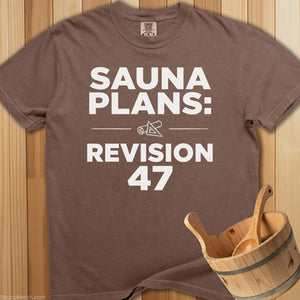 Sauna Plans Revision 47 T-Shirt - Espresso