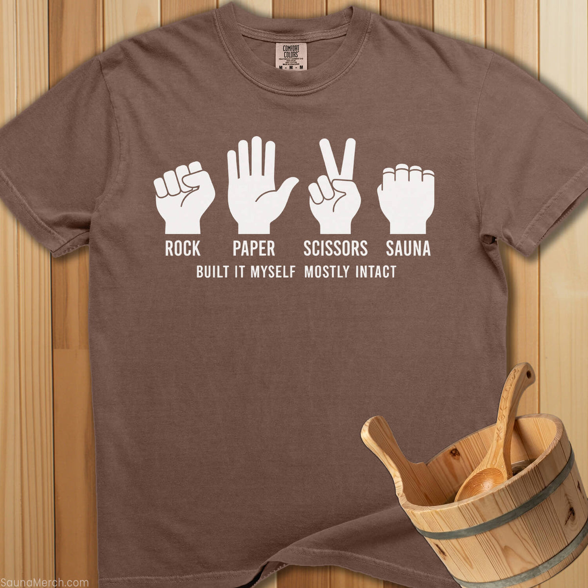 Rock Paper Scissors Sauna T-Shirt - SaunaMerch