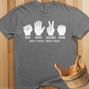 Rock Paper Scissors Sauna T-Shirt - SaunaMerch