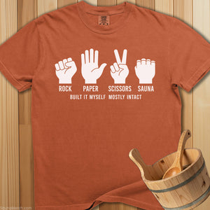 Rock Paper Scissors Sauna T-Shirt - SaunaMerch