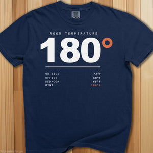 Room Temperature 180 T-Shirt - SaunaMerch