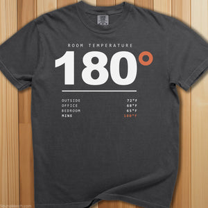Room Temperature 180 T-Shirt - SaunaMerch