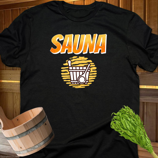 Retro Sauna Bucket Vibes T-Shirt