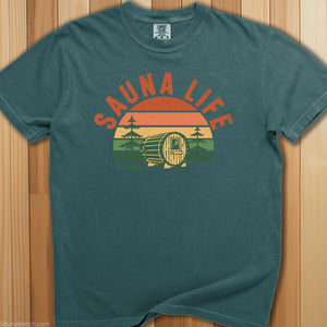 Sauna Barrel Life T-Shirt - SaunaMerch