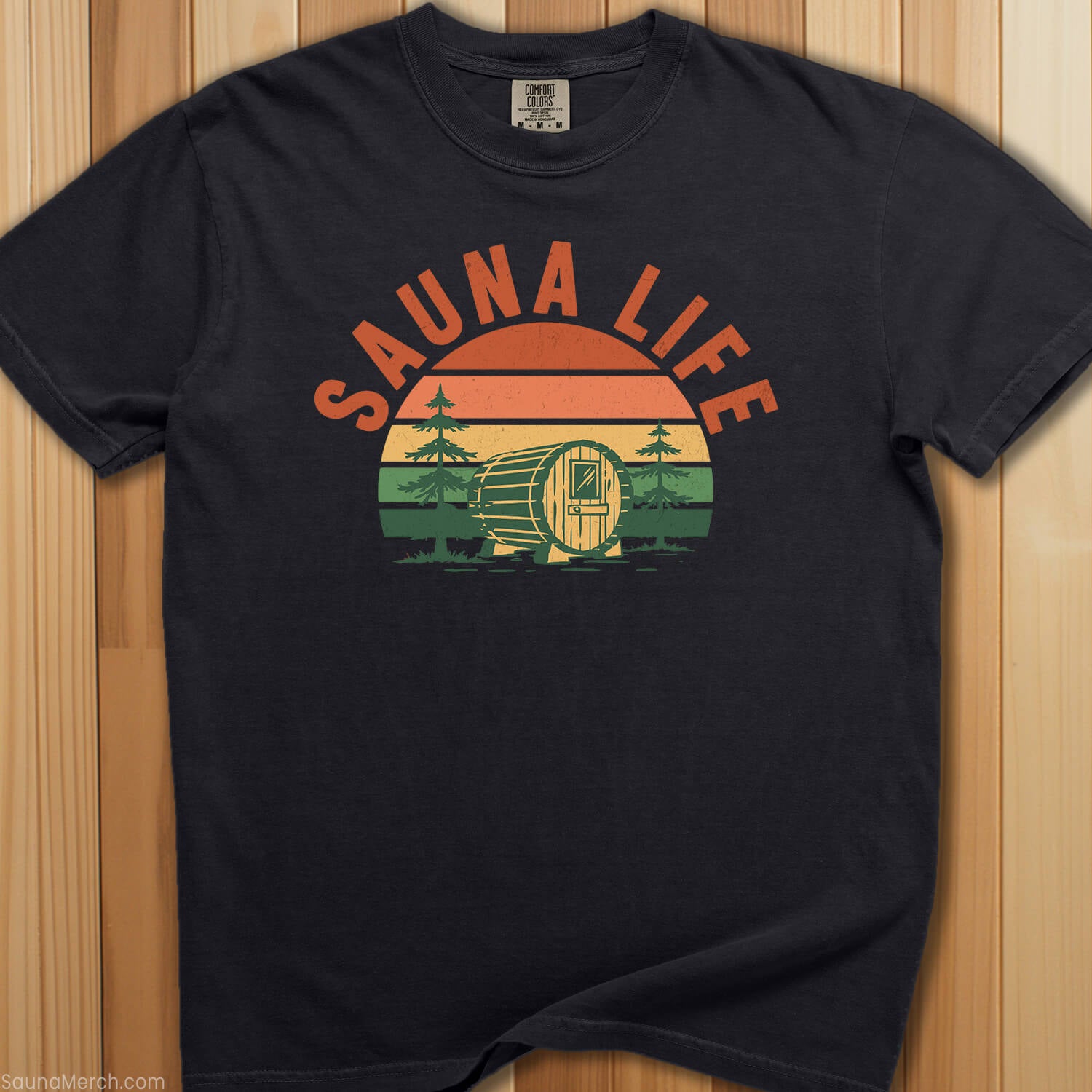 Sauna Barrel Life T-Shirt - SaunaMerch