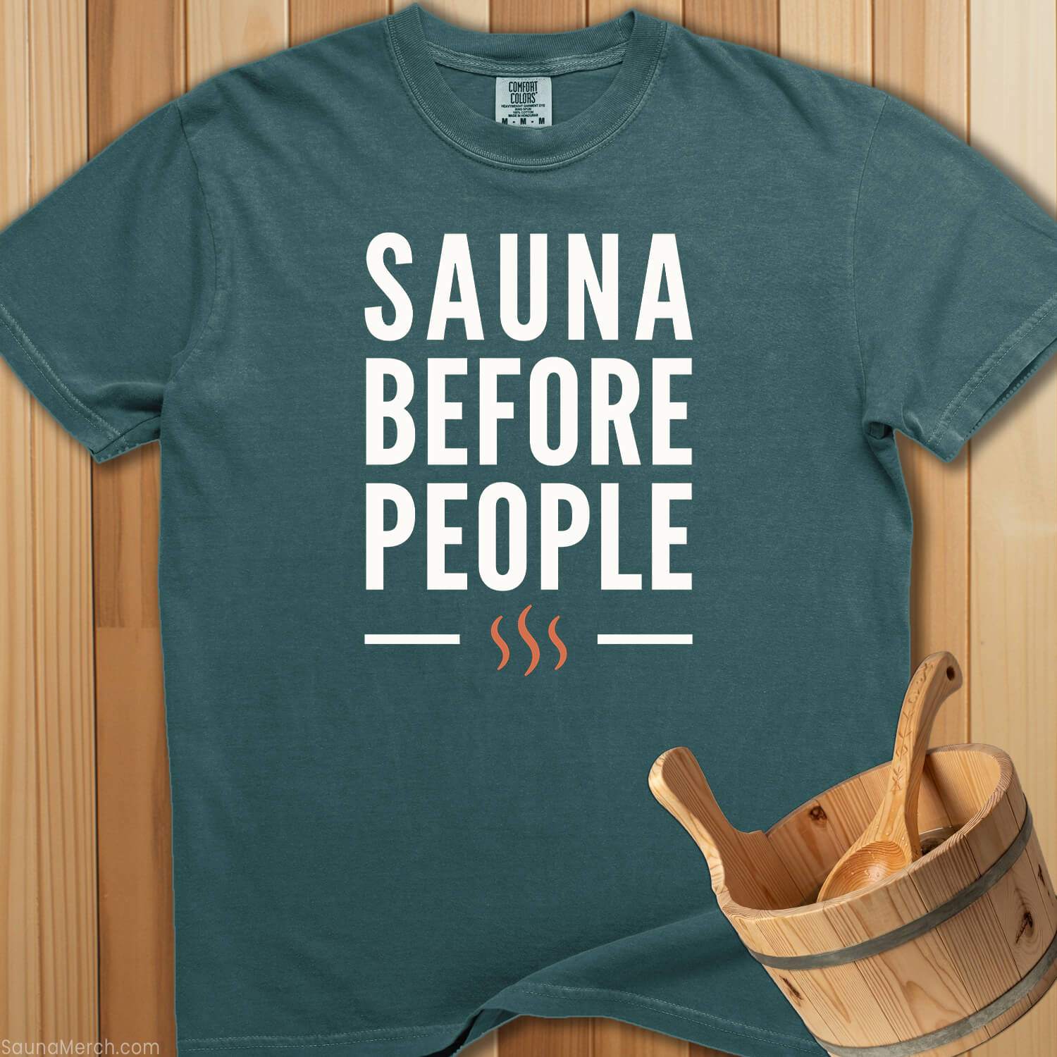 Sauna Before People T-Shirt - SaunaMerch