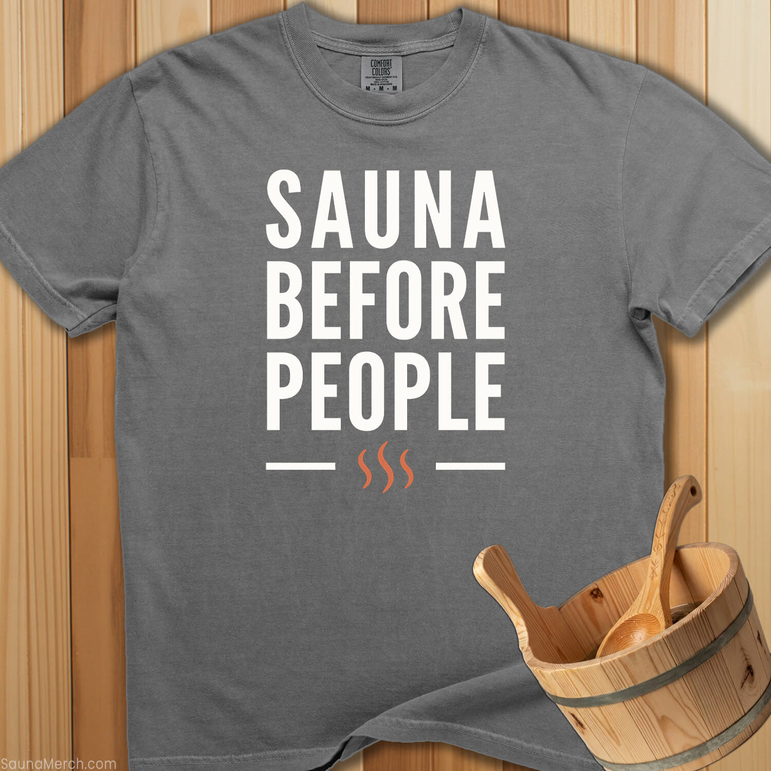 Sauna Before People T-Shirt - SaunaMerch