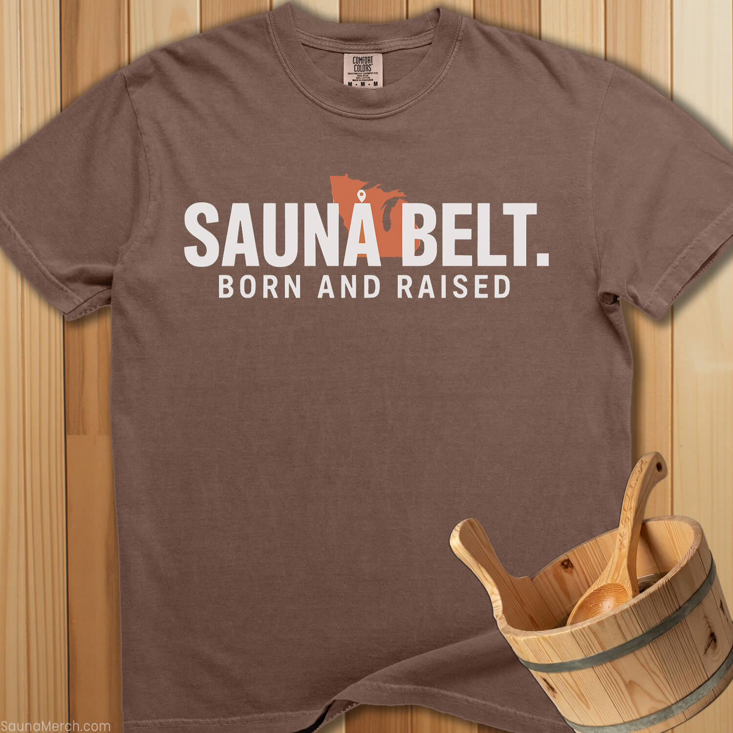 Sauna Belt Born T-Shirt - Espresso