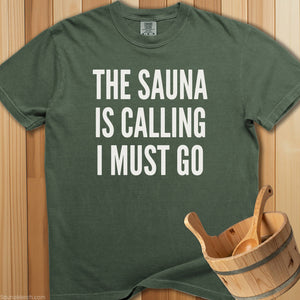 Sauna Calling T-Shirt - Moss