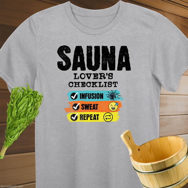 Sauna Checklist T-Shirt