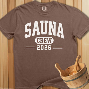 Sauna Crew 2026 T-Shirt - Espresso