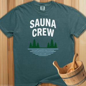 Sauna Crew T-Shirt - Blue Spruce