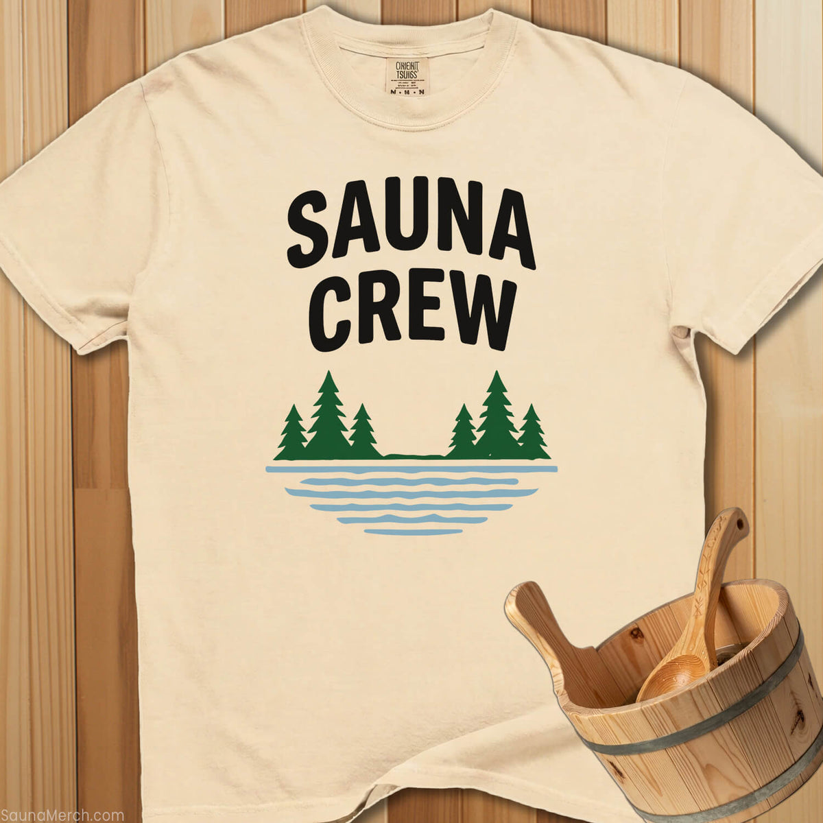 Sauna Crew T-Shirt - Ivory
