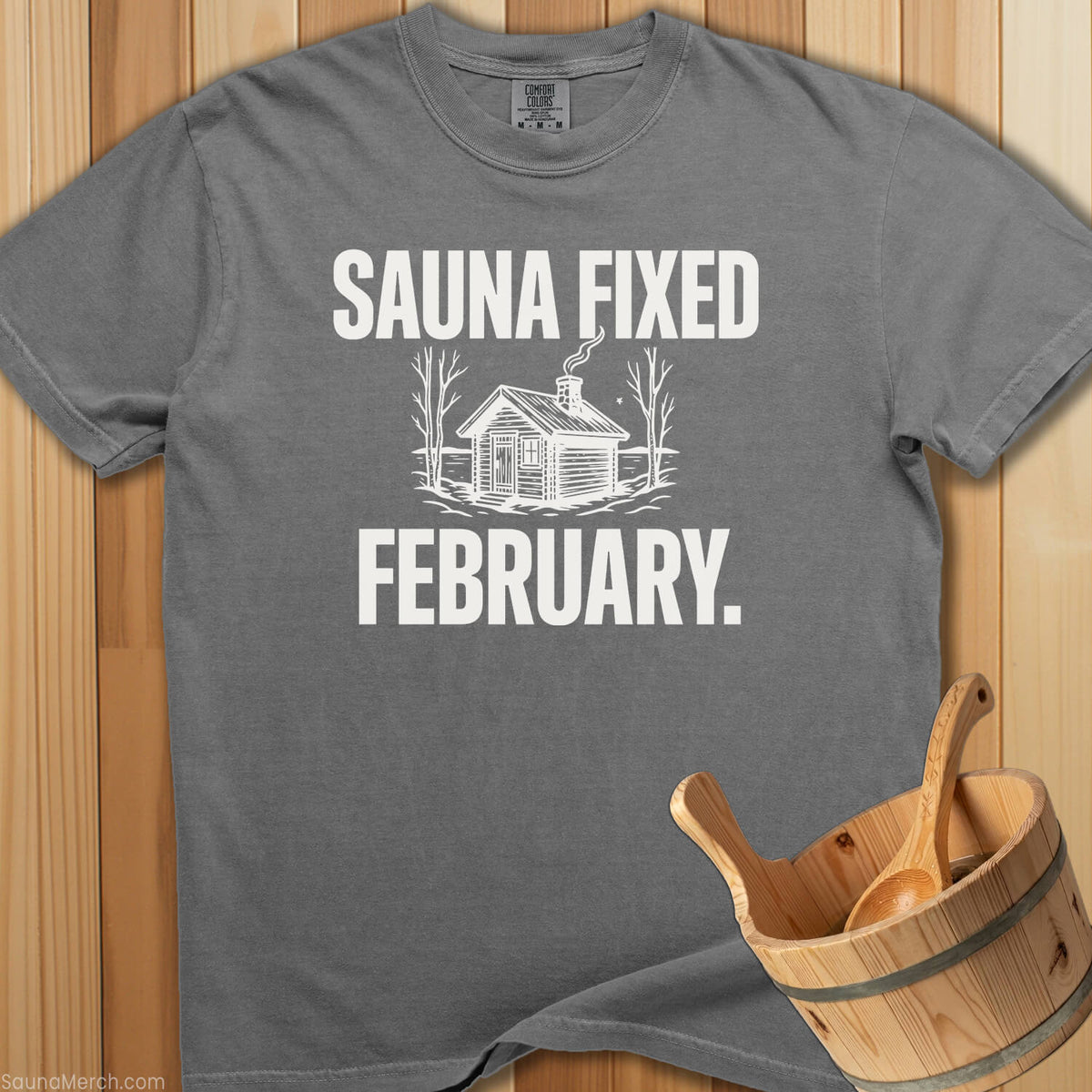 Sauna Fixed February T-Shirt - Grey
