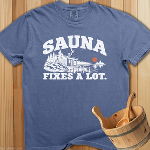 Sauna Fixes A Lot T-Shirt - SaunaMerch