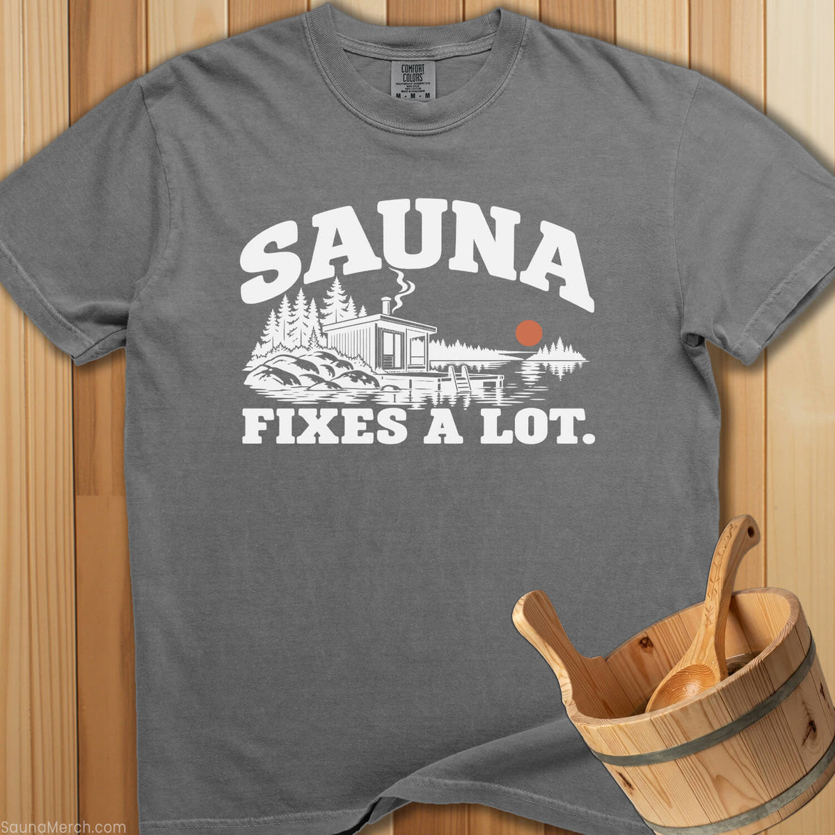 Sauna Fixes A Lot T-Shirt - SaunaMerch