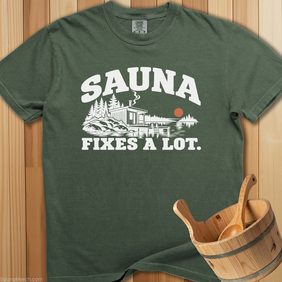 Sauna Fixes A Lot T-Shirt - SaunaMerch