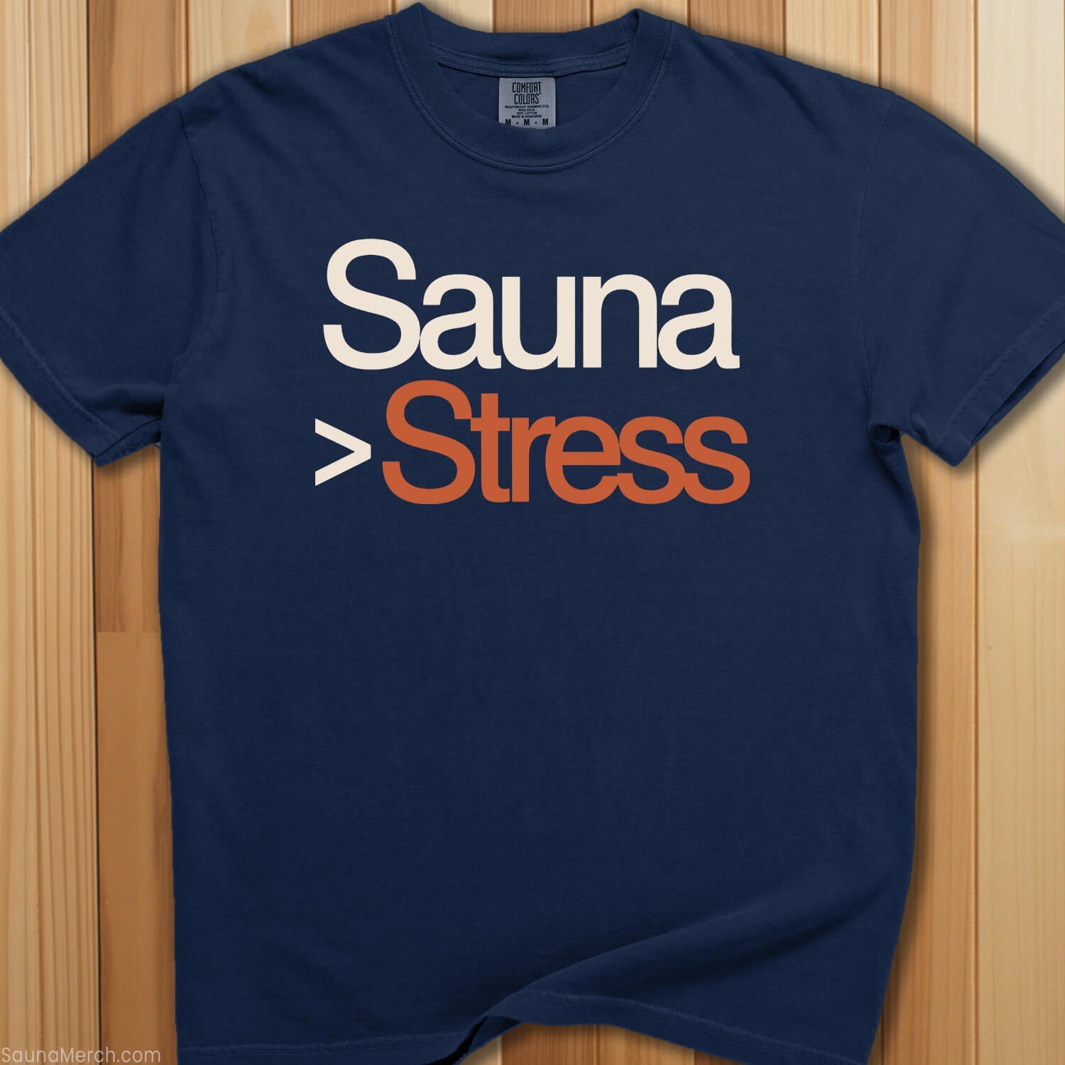 Sauna Greater Than Stress T-Shirt - SaunaMerch