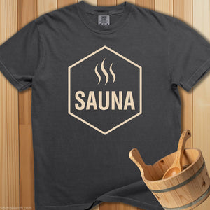 Sauna Hexagon Heat Wave T-Shirt - SaunaMerch