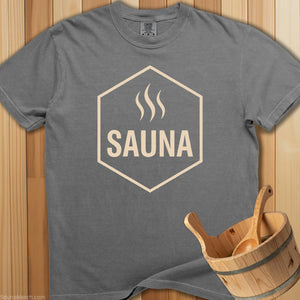 Sauna Hexagon Heat Wave T-Shirt - SaunaMerch