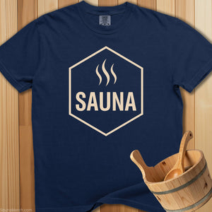 Sauna Hexagon Heat Wave T-Shirt - SaunaMerch