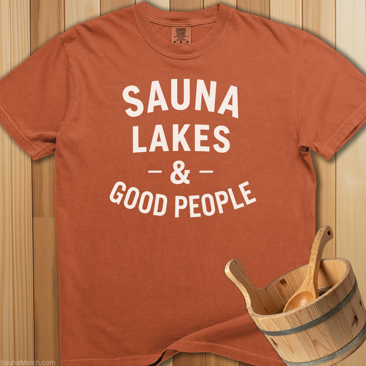 Sauna Lakes Good People T-Shirt - Yam