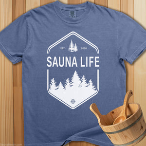 Sauna Life Badge T-Shirt - SaunaMerch