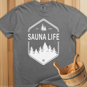 Sauna Life Badge T-Shirt - SaunaMerch