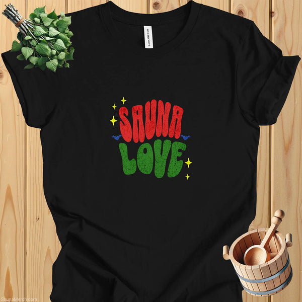 "Sauna Love" Retro Vibrant Sauna T-Shirt