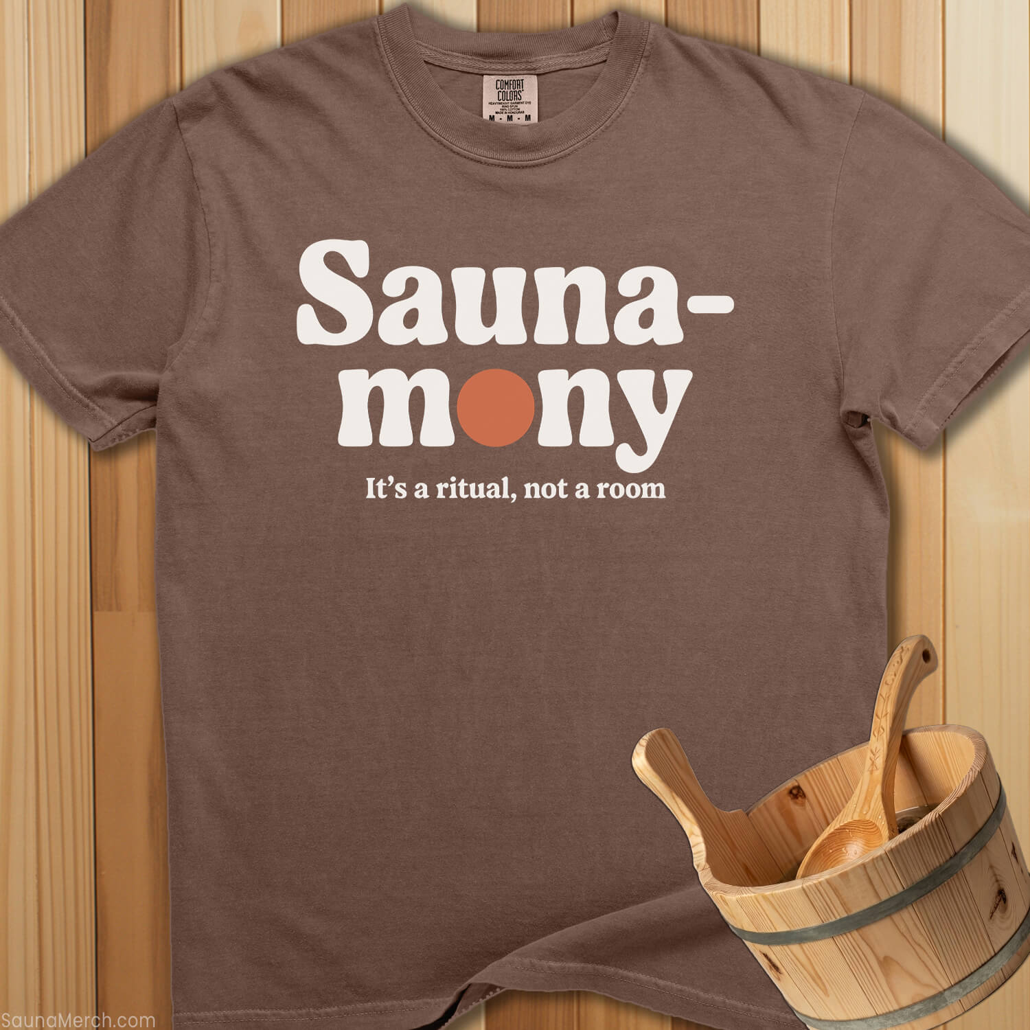 Sauna-Mony T-Shirt - Espresso