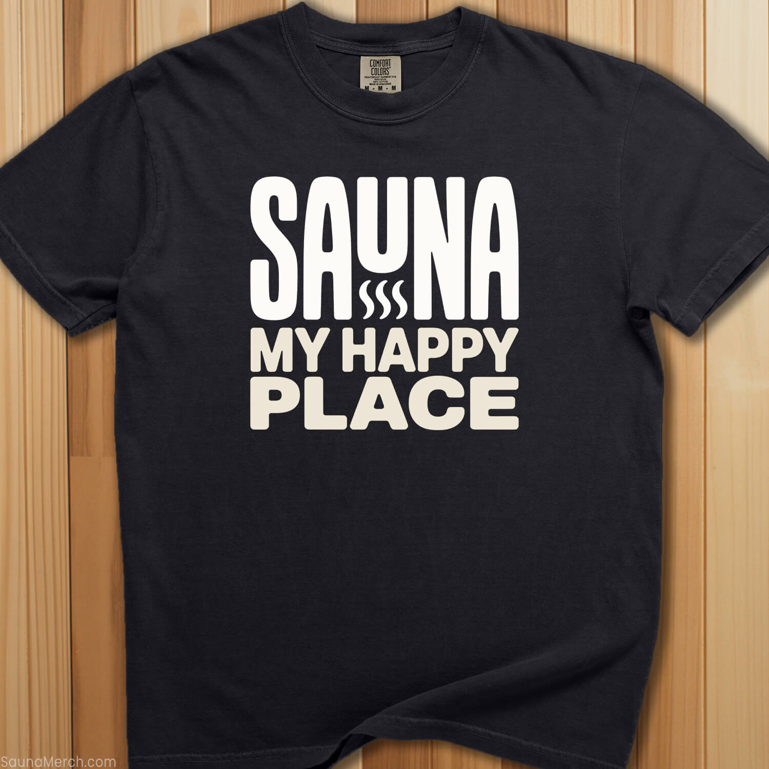 Sauna My Happy Place T-Shirt - SaunaMerch