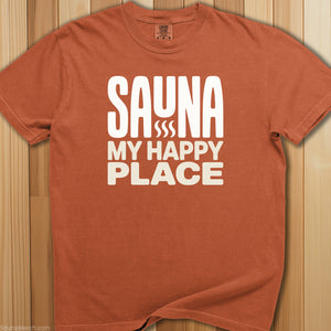 Sauna My Happy Place T-Shirt - SaunaMerch